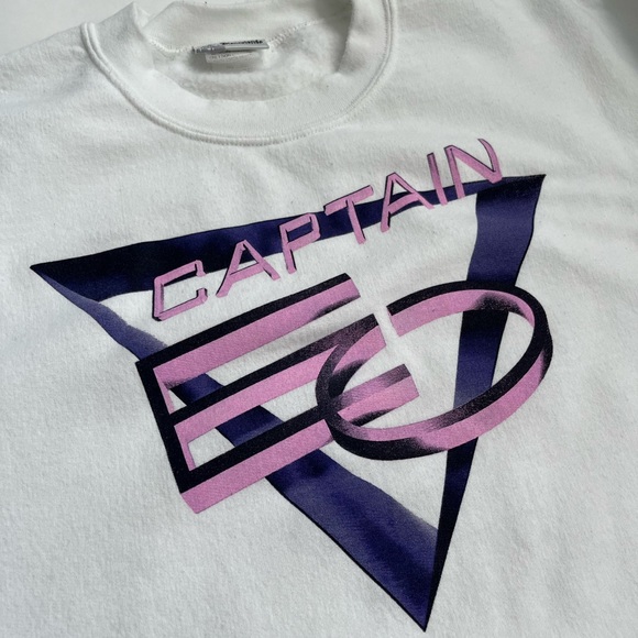Disney Captain EO white long sleeve unisex crew neck sweatshirt - Picture 6 of 10